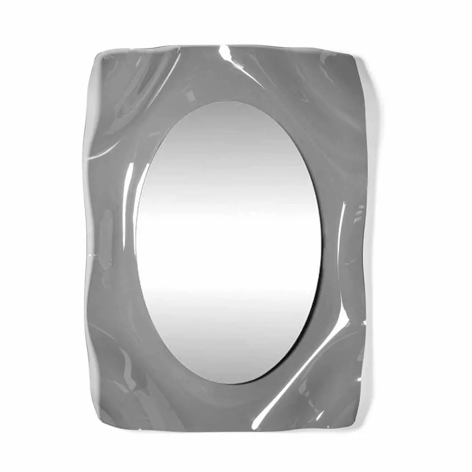 Zrcadlová stěna uzený Diva moderní design, vyrobeno v Itálii Viadurini