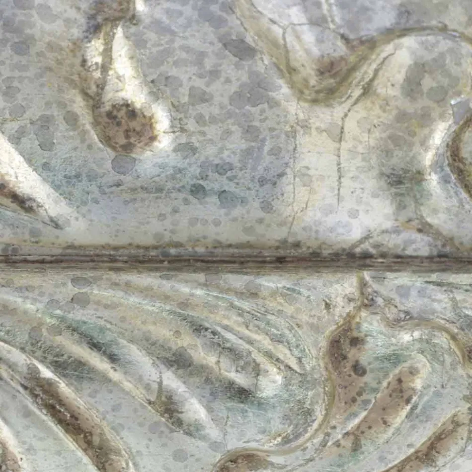 Ručně vyráběné obdélníkové dřevěné nástěnné zrcadlo vyrobené v Itálii Nicolò Viadurini