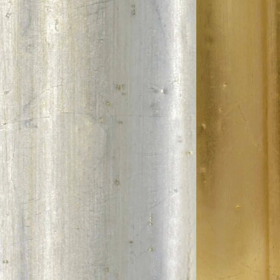 Dřevěné nástěnné zrcadlo, konzole, vyrobené v Itálii mdf top Gianluca Viadurini