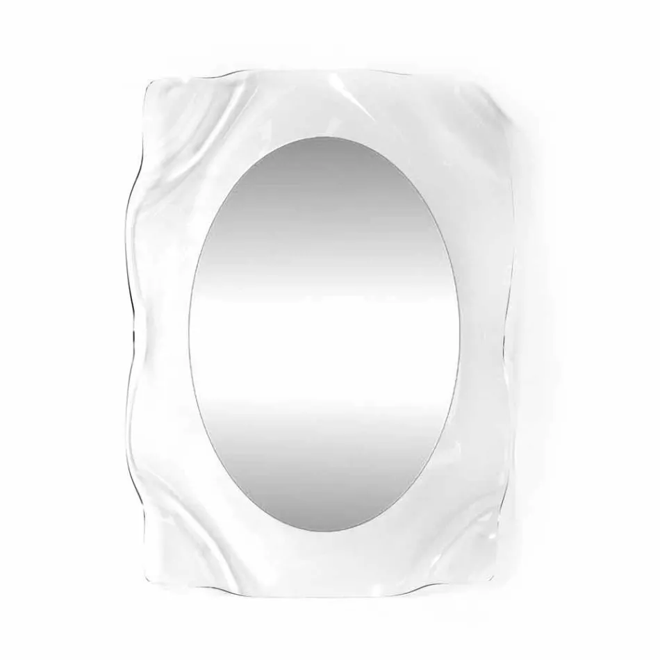 Zrcadlo transparentní stěna Diva moderní design, vyrobeno v Itálii Viadurini