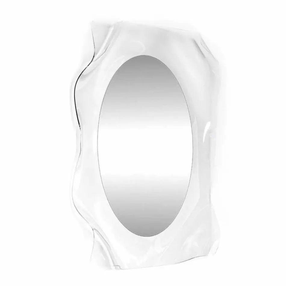 Zrcadlo transparentní stěna Diva moderní design, vyrobeno v Itálii Viadurini