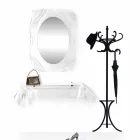 Zrcadlo transparentní stěna Diva moderní design, vyrobeno v Itálii Viadurini