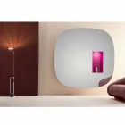 Nástěnné zrcadlo s LED osvětlením a růžovým oddílem Minimal Design Living Room - Matrix Viadurini