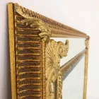 Nástěnné zrcadlo z pravoúhlého dřeva vyráběného v Itálii Valentinem Viadurini