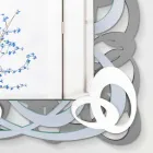 Obdélníkové barevné nástěnné zrcadlo v moderním designu - Amalga Viadurini