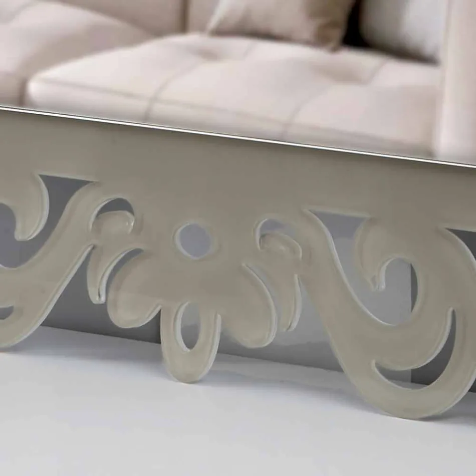 Moderní design obdélníkové nástěnné zrcadlo z plexiskla Tortora - Selly Viadurini