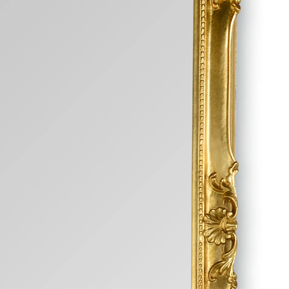 Zrcadlo s ručně zdobeným dřevěným rámem Made in Italy - Venuše Viadurini