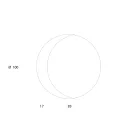 Zrcadlo s leptaným dnem z lakovaného skla Dove Grey Made in Italy - Oregano Viadurini