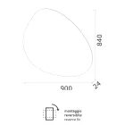 Zrcadlo s reverzibilním LED podsvícením Made in Italy - Talk Viadurini