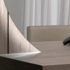 Zrcadlo s LED podsvícením pouze na kruhové straně Made in Italy - Make Viadurini