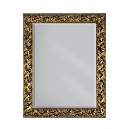 Zrcadlo se zemním zrcadlem a zlatým rámem vyrobeným v Itálii - Tane Viadurini