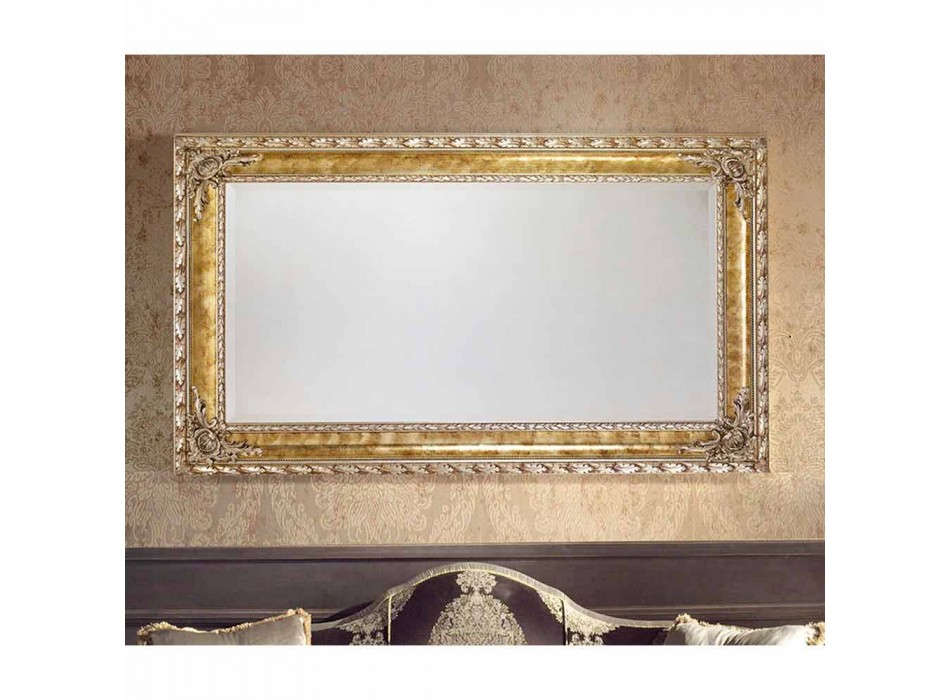 Umbrian moderní nástěnné zrcadlo s obdélníkovými čarami v Itálii Viadurini