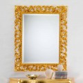 Nástěnné zrcadlo klasické konstrukce s pozlátko úpravou Paříži