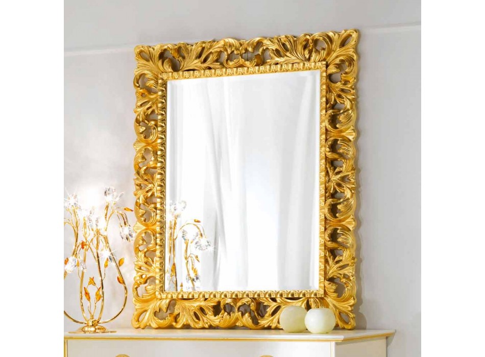 Nástěnné zrcadlo klasické konstrukce Ives, 100x120 cm Viadurini