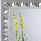 Zrcadlo moderního designu stěny zdobené perlami Lane Viadurini