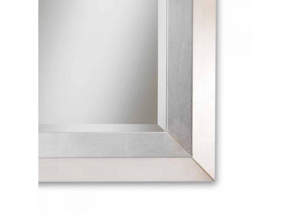 Zrcadlo designer stěna s dřevěným rámem Lot Viadurini