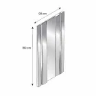 Moderní designové sklo a kovové nástěnné zrcadlo vyrobené v Itálii - Pallino Viadurini