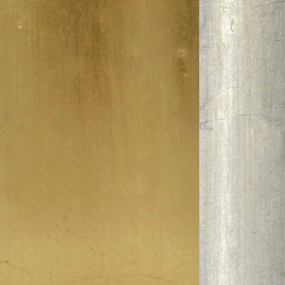 Nástěnné zrcadlo s pryskyřicí a dřevem vlys ručně vyráběné v Itálii Ivan Viadurini