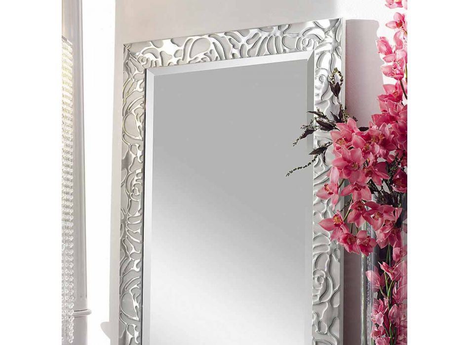 Moderní design dřevěné nástěnné zrcadlo vyrobené v Itálii Augustus Viadurini