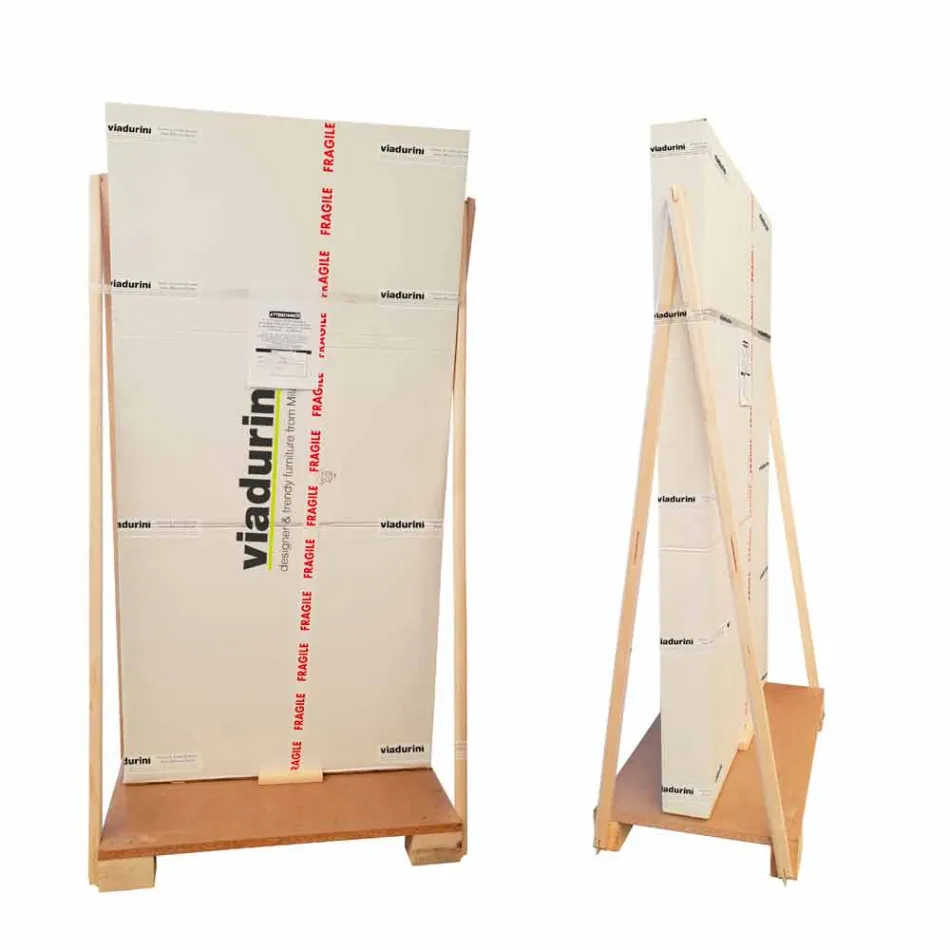 Man & Woman moderní design Mdf stěnové zrcadlo tvarované ručně Viadurini