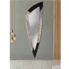 Moderní zrcadlo ve stříbrném listě vyrobené v Itálii Urbino Viadurini