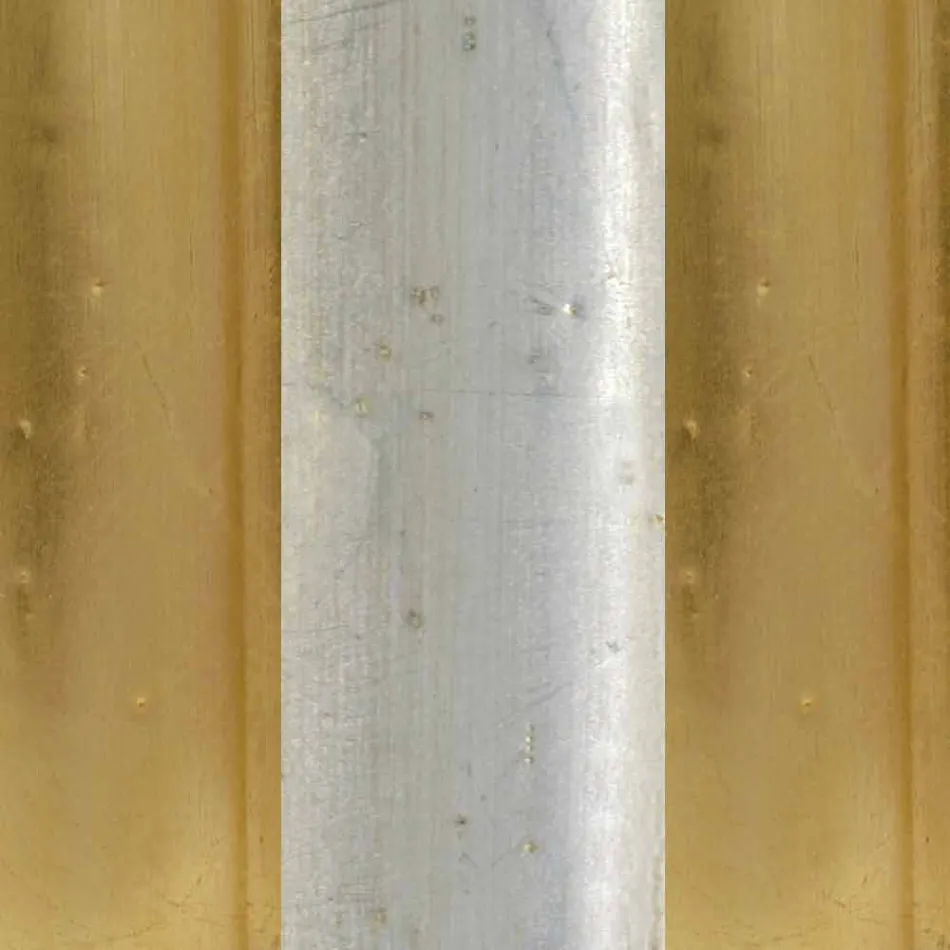 Jedle dřevěné dřevěné zrcadlo s podstavcem z Itálie Jonni Viadurini