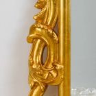 Zrcadlo podlaha / stěna klasický design, plátkové zlato dokončit Guerin Viadurini