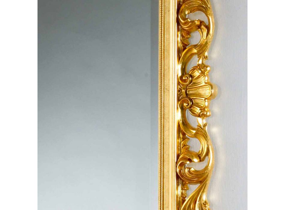 Zrcadlo podlaha / stěna design s pozlátko úpravou Mata Viadurini