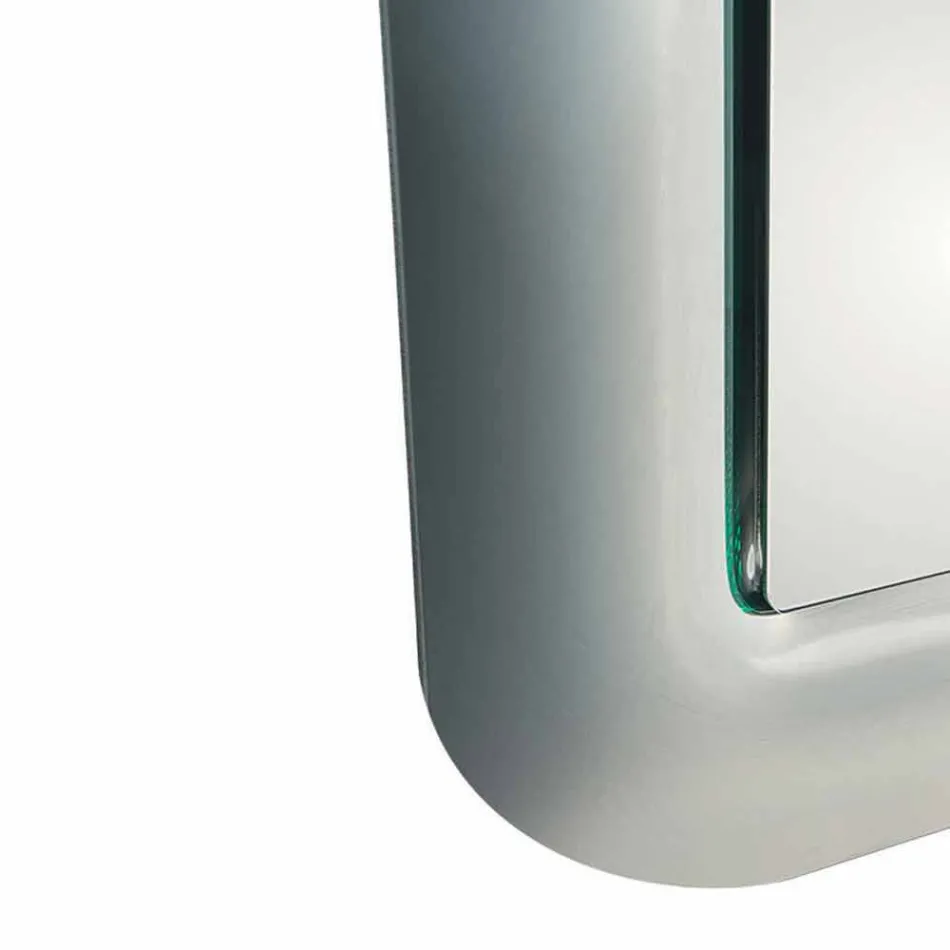 Designové zrcadlo s křišťálovým skleněným rámem Made in Italy - Loop Viadurini