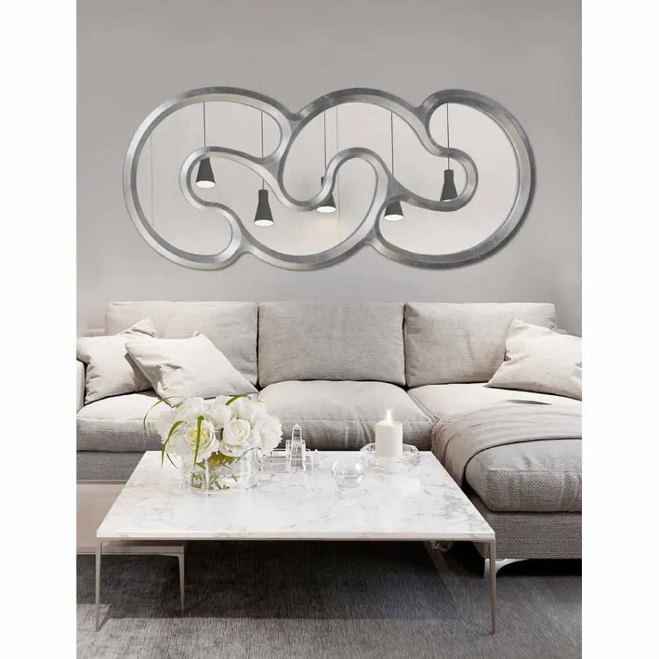 Nástěnné zrcadlo ručně vyráběné v Itálii Viadurini