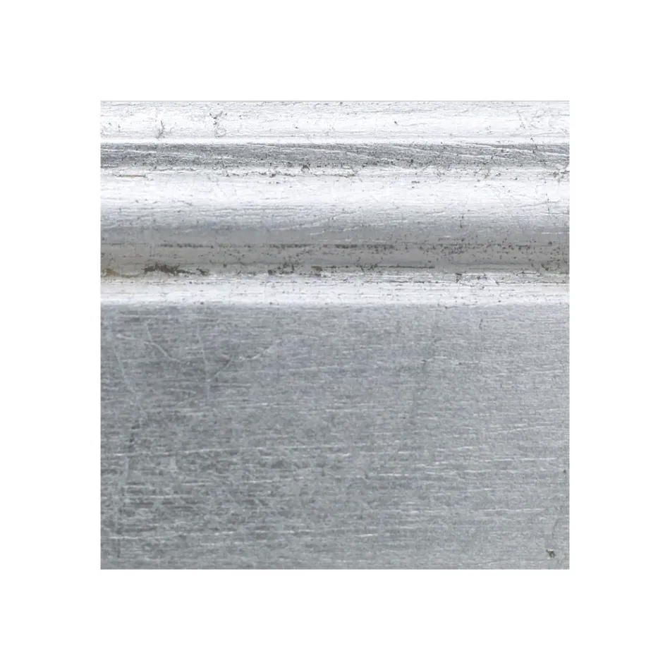 Zrcadlo ve stříbrném listu a broušené zrcadlo Made in Italy - Rongo Viadurini