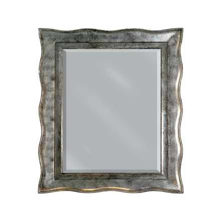 Zrcadlo ve stříbrném listu a broušené zrcadlo Made in Italy - Rongo Viadurini
