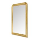 Ručně zdobené dřevěné zrcadlo ve zlatém listu Made in Italy - Navona Viadurini