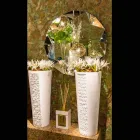 Zrcadlový moderního zeď pomocí trojrozměrné konstrukce Diamond Viadurini