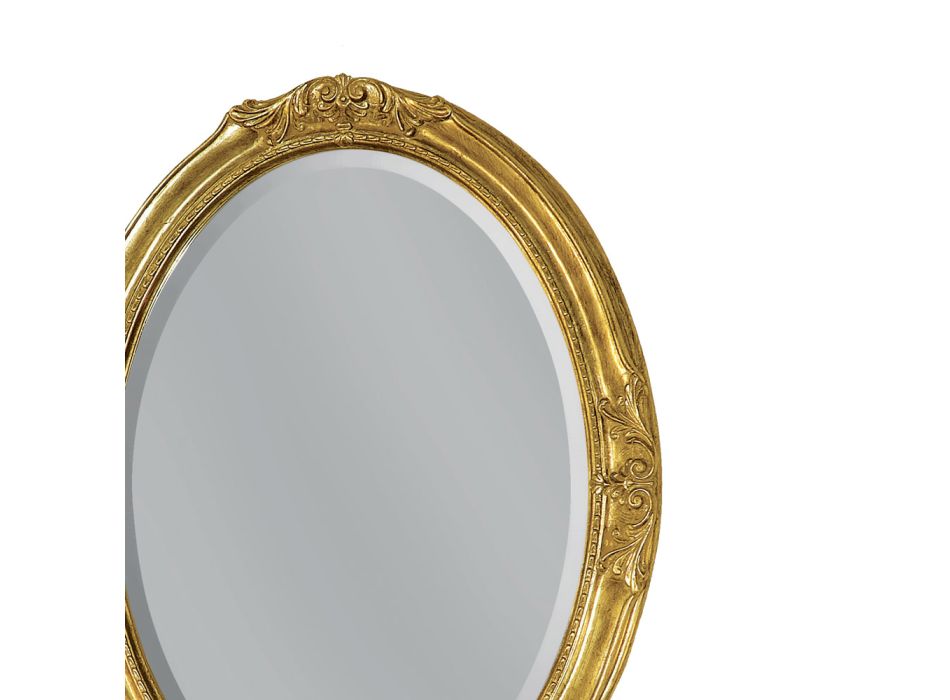 Oválné zrcadlo se zemním zrcadlem Made in Italy - Avus Viadurini