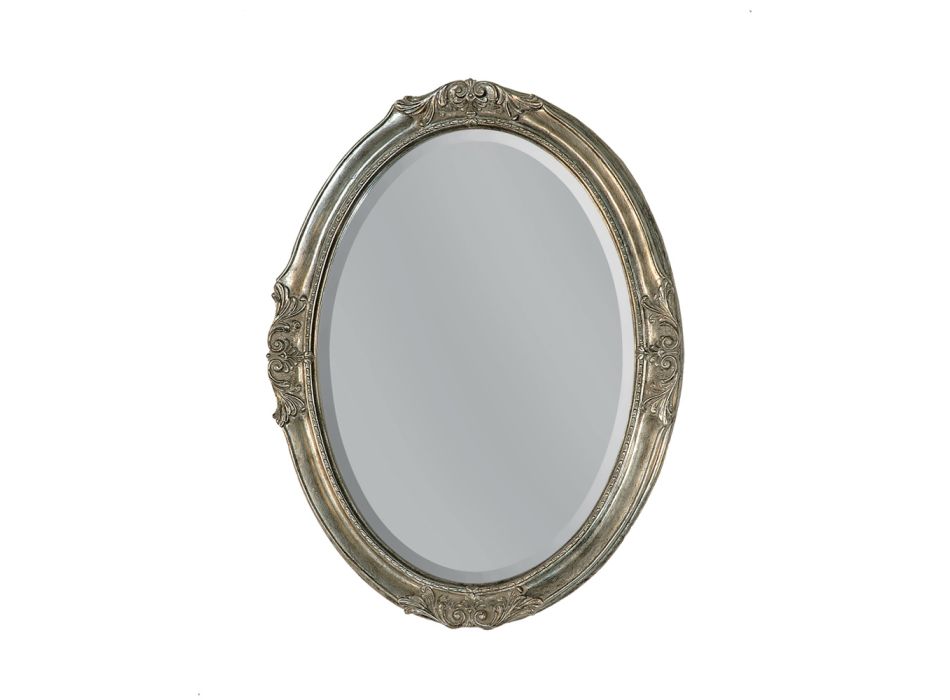Oválné zrcadlo se zemním zrcadlem Made in Italy - Avus Viadurini