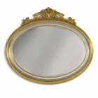 Zrcadlo nástěnné vlysy pryskyřice a jedle dřevo vyrobené v Itálii Alberto Viadurini