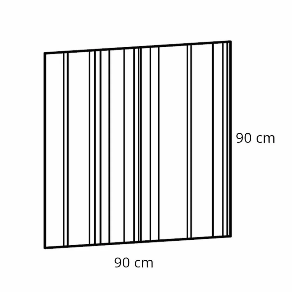 Čtvercové zrcadlo moderního designu vyrobené v Itálii - koriandr Viadurini