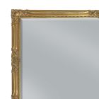 Obdélníkové zrcadlo ve zlatém listu se zemním zrcadlem Made in Italy - Pele Viadurini