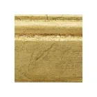 Obdélníkové zrcadlo ve zlatém listu se zemním zrcadlem Made in Italy - Pele Viadurini