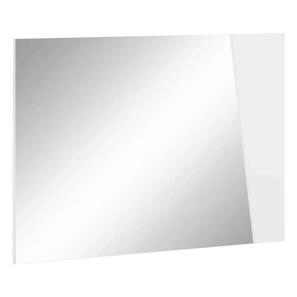 Nástěnné zrcadlo s lesklým bílým břidlicovým dřevěným italským designem - Joris Viadurini