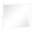 Nástěnné zrcadlo s lesklým bílým břidlicovým dřevěným italským designem - Joris Viadurini