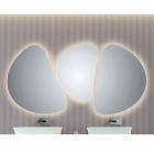 Zrcadlo stěnu koupelny s LED podsvícením Pirro Viadurini