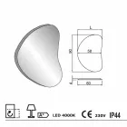 Zrcadlo stěnu koupelny s LED podsvícením Pirro Viadurini