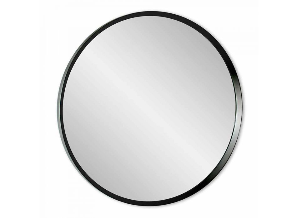 Kulaté nástěnné zrcadlo s lakovaným rámem elegantního moderního designu - Odesso Viadurini