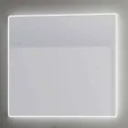 Nástěnné zrcadlo s mléčným hranami, LED osvětlení, Tessa Viadurini