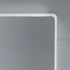 Nástěnné zrcadlo s mléčným hranami, LED osvětlení, Tessa Viadurini