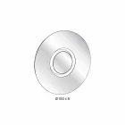 Kulaté designové nástěnné zrcadlo se zlatým kovem s vrcholem - Merale Viadurini