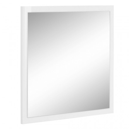 Čtvercové nástěnné zrcadlo s bílým nebo antracitovým rámem - Emanuelito Viadurini