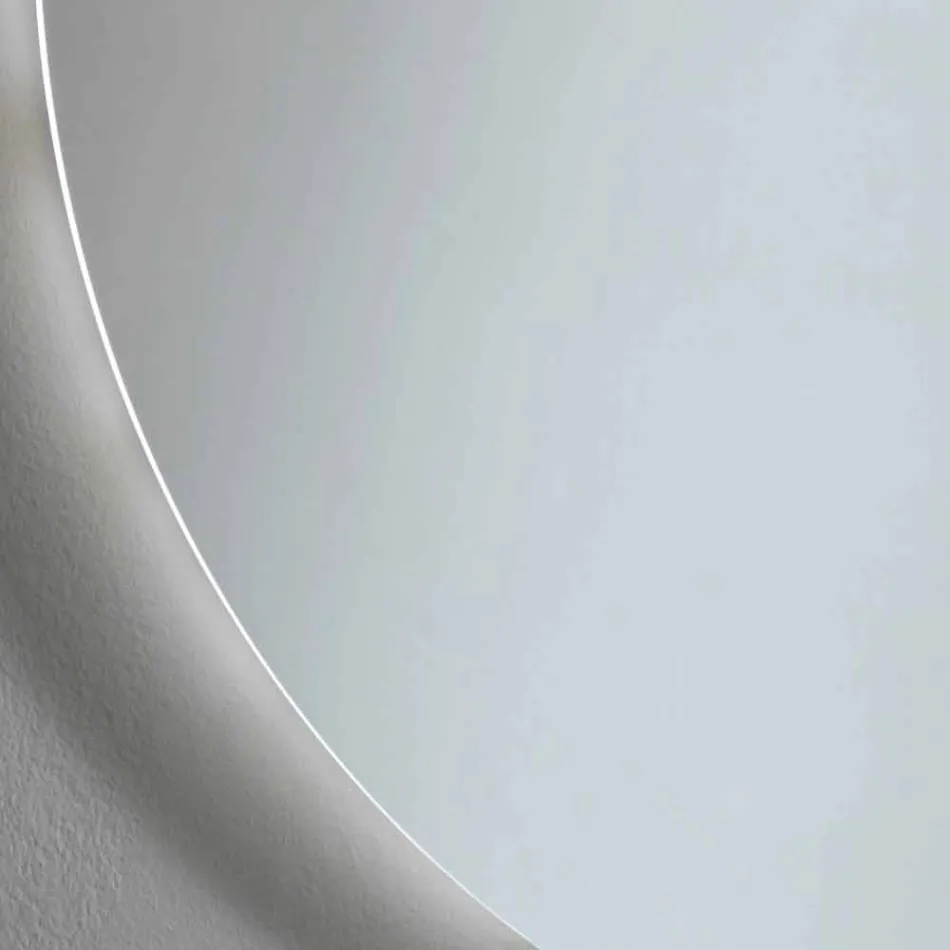 Kulaté podsvícené nástěnné zrcadlo s LED Made in Italy - Ronda Viadurini